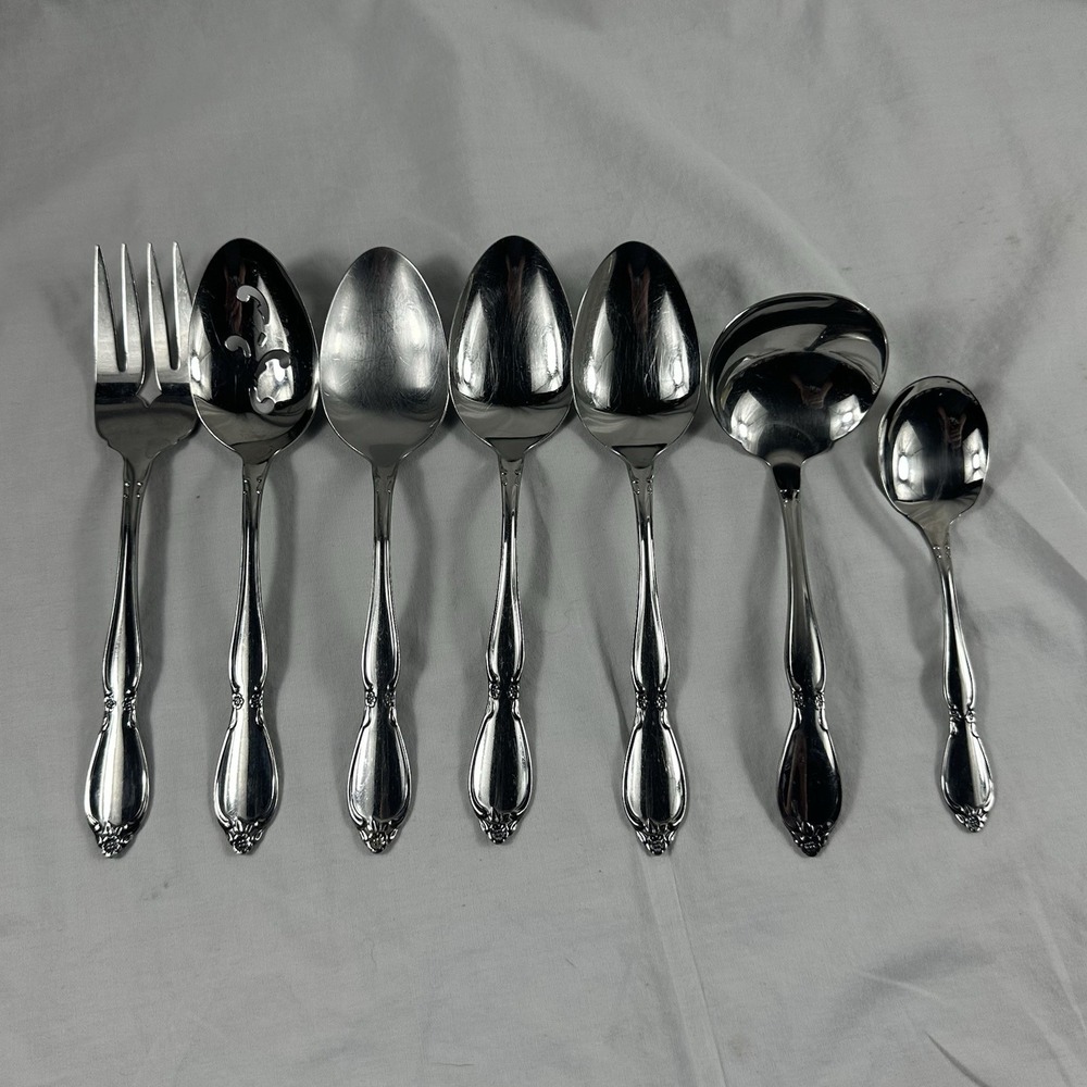 Oneida Chatelaine Set of 7 Serving Pieces Community Stainless‎